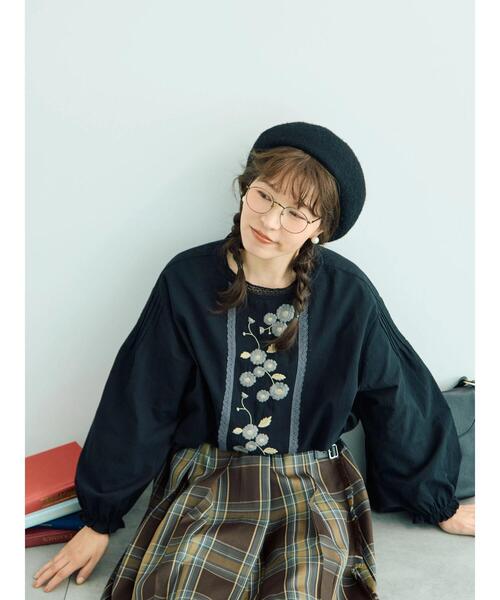 WEB限定】花柄刺繍ブラウス（シャツ/ブラウス）｜Samansa Mos2