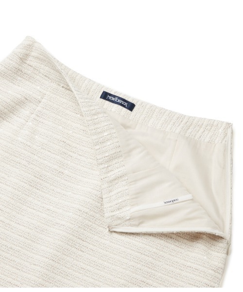 NEWYORKER（ニューヨーカー）の「ファンシーツィード Aラインスカート（スカート・レディース・アイボリー/ネイビー・11号/9号）」の5枚目の写真