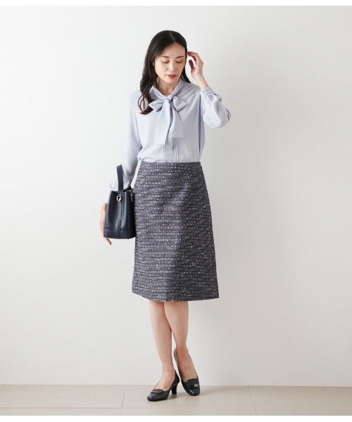 NEWYORKER（ニューヨーカー）の「ファンシーツィード Aラインスカート（スカート・レディース・アイボリー/ネイビー・11号/9号）」の15枚目の写真