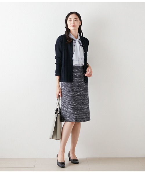 NEWYORKER（ニューヨーカー）の「ファンシーツィード Aラインスカート（スカート・レディース・アイボリー/ネイビー・11号/9号）」の16枚目の写真