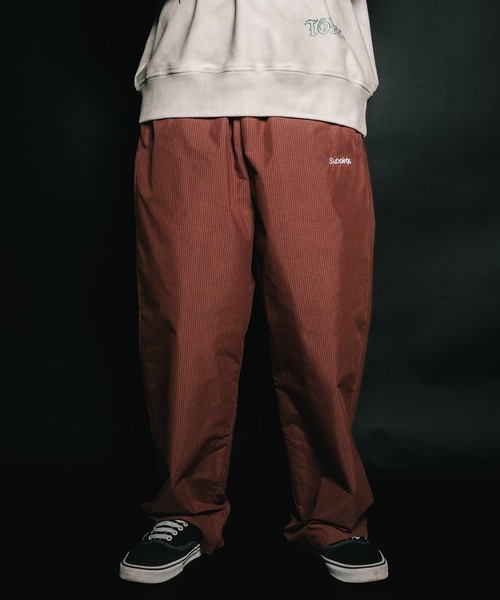 Subciety（サブサエティ）の「Graph check pants（その他パンツ・メンズ・ブラック/ホワイト/バーガンディー・SMALL/MEDIUM/LARGE/X-LARGE）」の3枚目の写真