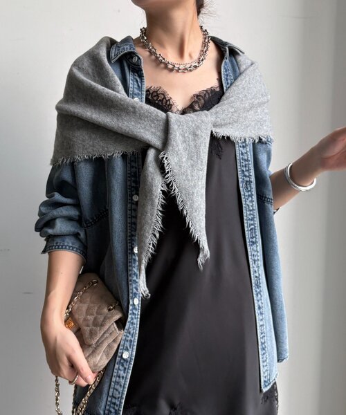 ウール三角ストール（ストール/ショール）｜DouDou（ドゥドゥ）の