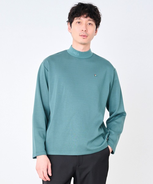Arnold Palmer(アーノルドパーマー)の「シルキーダンボールニット シェア ロゴプルオーバー(Tシャツ/カットソー・レディース・ホワイト/モスグリーン/レンガ/ブラック・L/M/S/LL/XS)」の2枚目の写真