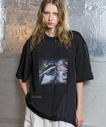 メタリックプリントビッグTシャツ