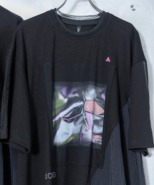 AULA AILA(アウラアイラ)の「メタリックプリントビッグTシャツ(Tシャツ/カットソー・レディース・オフホワイト/グリーン/ピンク・0)」の14枚目の写真