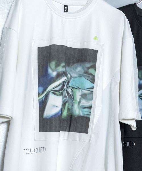 AULA AILA(アウラアイラ)の「メタリックプリントビッグTシャツ(Tシャツ/カットソー・レディース・オフホワイト/グリーン/ピンク・0)」の15枚目の写真