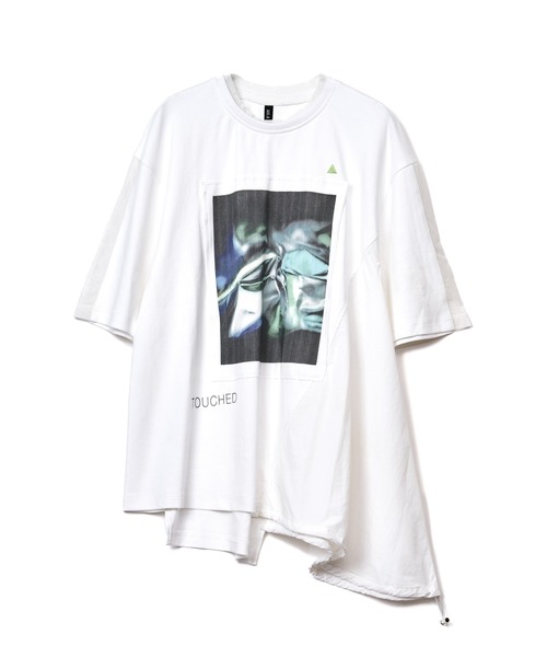 AULA AILA(アウラアイラ)の「メタリックプリントビッグTシャツ(Tシャツ/カットソー・レディース・オフホワイト/グリーン/ピンク・0)」の6枚目の写真