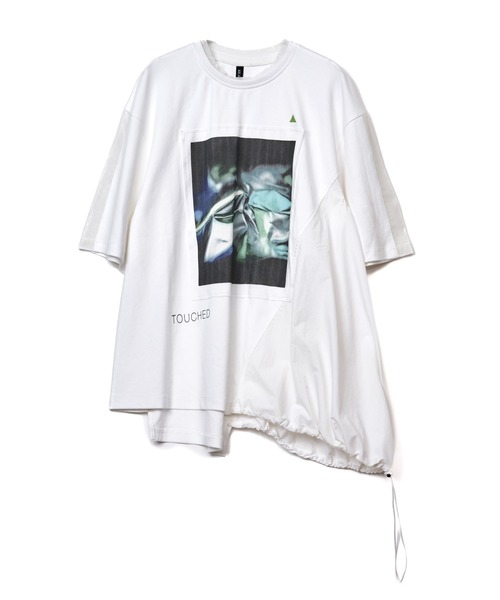 AULA AILA(アウラアイラ)の「メタリックプリントビッグTシャツ(Tシャツ/カットソー・レディース・オフホワイト/グリーン/ピンク・0)」の8枚目の写真