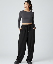【yield select】ワイドシルエット スタイルアップ スウェットパンツ N25AW