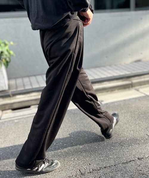 yield(イールド)の「【yield select】ワイドシルエット スタイルアップ スウェットパンツ N25AW(スウェットパンツ・メンズ・ブラック/アッシュグレー・L/M/XL/XXL)」の13枚目の写真