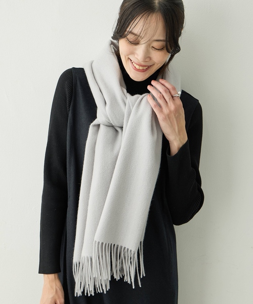 セール】カシミヤミックスマフラー【ウール65％・カシミヤ35