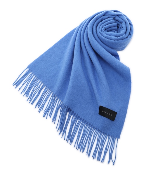 A/C DESIGN BY ALPHA CUBIC（エーシーデザインバイアルファキュービック）の「カシミヤミックスマフラー【ウール65％・カシミヤ35％】（ストール/ショール・レディース・ライトグレー/オフホワイト/ブルー・フリー）」の13枚目の写真