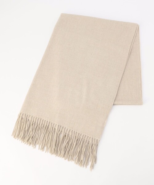 MICO COULIER(ミコクリエ)の「【ATELIER BRUGGE/アトリエブルージュ】カシミヤタッチストール(ストール/ショール・レディース・ベビーピンク/オフホワイト/ダークブラウン/グレイッシュベージュ・FREE)」の3枚目の写真