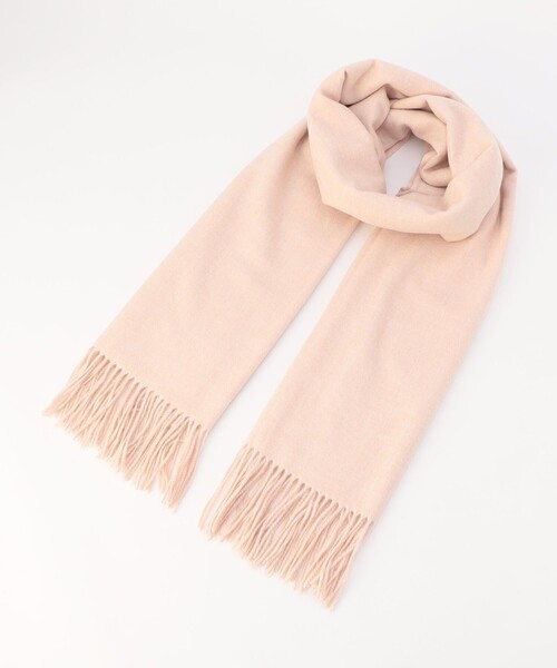 MICO COULIER(ミコクリエ)の「【ATELIER BRUGGE/アトリエブルージュ】カシミヤタッチストール(ストール/ショール・レディース・ベビーピンク/オフホワイト/ダークブラウン/グレイッシュベージュ・FREE)」の16枚目の写真