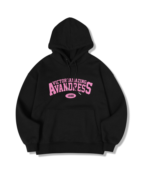 AVANDRESS(アバンドレス )の「Hero Overfit Hoody BLACK x PEACH(パーカー・レディース・ブラック・MEDIUM/LARGE)」の3枚目の写真
