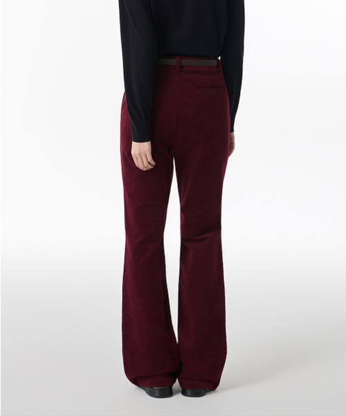MUSINSA STANDARD WOMAN（ムシンサスタンダードウーマン）の「ウィメンズブーツカットコーデュロイパンツ[バーガンディ]（その他パンツ・レディース・その他・28/29/30/24/25/26/27）」の2枚目の写真