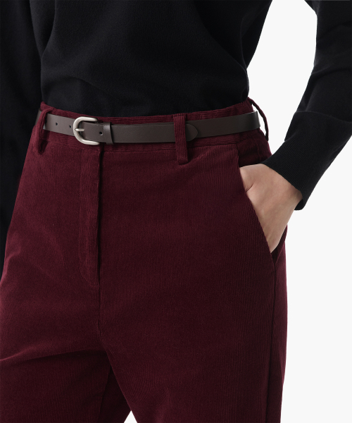 MUSINSA STANDARD WOMAN（ムシンサスタンダードウーマン）の「ウィメンズブーツカットコーデュロイパンツ[バーガンディ]（その他パンツ・レディース・その他・28/29/30/24/25/26/27）」の4枚目の写真