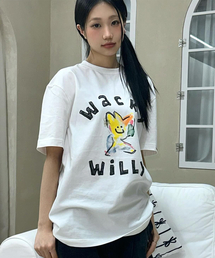 ビッグキキグラフィック半袖Tシャツホワイト