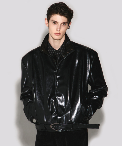 新品 ジーステージ ウール混 スーツ 46(M) 紺 秋冬 G-stage