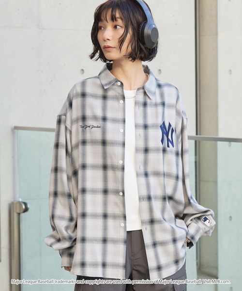 MLB/メジャーリーグベースボール 別注 ロゴ刺繍 オーバーサイズ