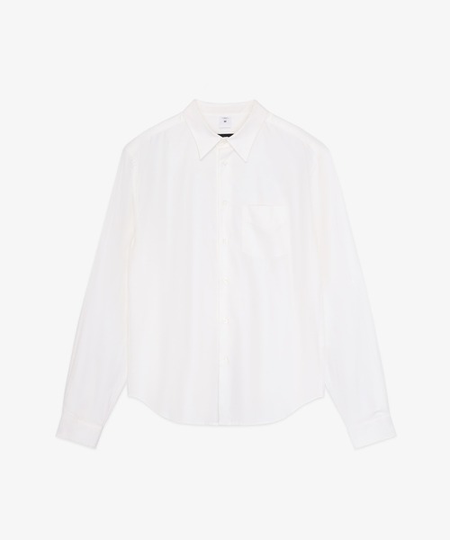 FRONT 11201(フロントワンワントゥーオーワン)の「Classic Organic Cotton Dress Twill Shirt(シャツ/ブラウス・メンズ・ホワイト・XS/S/M/L/XL)」の1枚目の写真