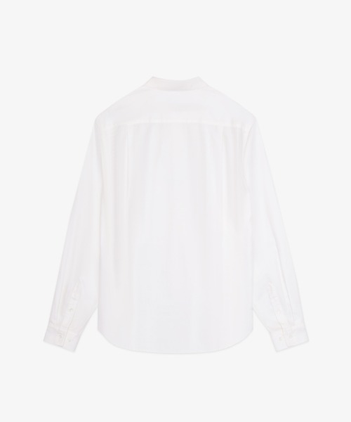 FRONT 11201(フロントワンワントゥーオーワン)の「Classic Organic Cotton Dress Twill Shirt(シャツ/ブラウス・メンズ・ホワイト・XS/S/M/L/XL)」の2枚目の写真