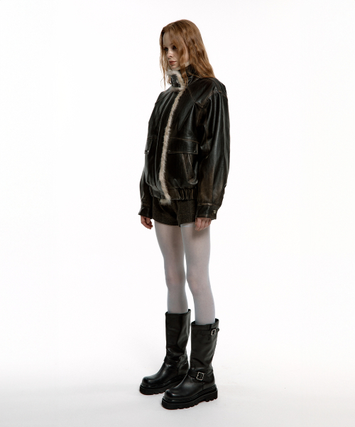 ROUGHNECK（ラフネック）の「ウォッシングレザームートンジャケット（ムートンコート・レディース・その他・SMALL/MEDIUM）」の16枚目の写真