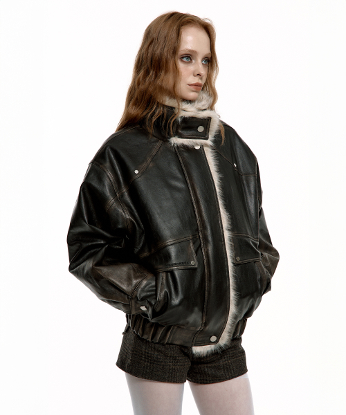 ROUGHNECK（ラフネック）の「ウォッシングレザームートンジャケット（ムートンコート・レディース・その他・SMALL/MEDIUM）」の17枚目の写真