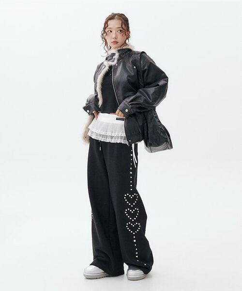 ROUGHNECK（ラフネック）の「ウォッシングレザームートンジャケット（ムートンコート・レディース・その他・SMALL/MEDIUM）」の2枚目の写真