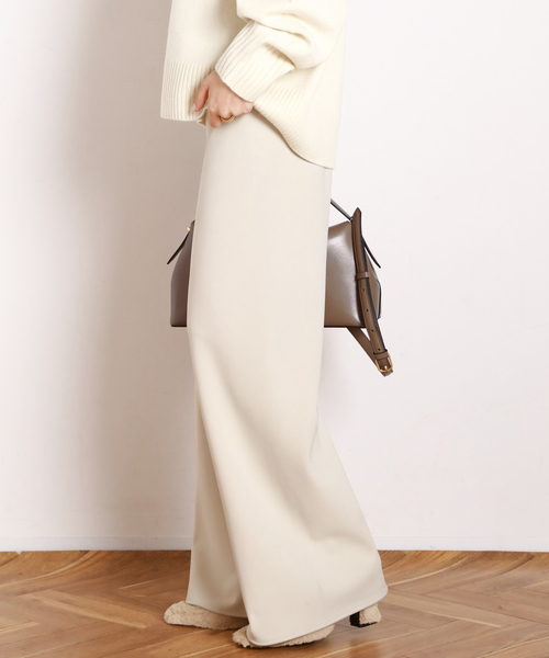 AP STUDIO（エーピーストゥディオ）の「追加エラスティックパンツ（スラックス・レディース・ブラック/アイボリー・34/36/38）」の10枚目の写真