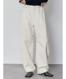 MURUA | 【セットアップ対応】サイドタックワイドデニム(デニムパンツ)