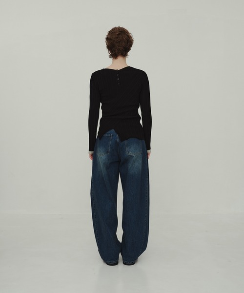 CITY TOKYO(シティトウキョウ)の「Barrel Denim Pants/バレルデニムパンツ/ジーンズ(デニムパンツ・レディース・ブラック/ブルー・1/2/3)」の17枚目の写真