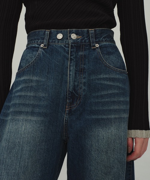 CITY TOKYO(シティトウキョウ)の「Barrel Denim Pants/バレルデニムパンツ/ジーンズ(デニムパンツ・レディース・ブラック/ブルー・1/2/3)」の8枚目の写真