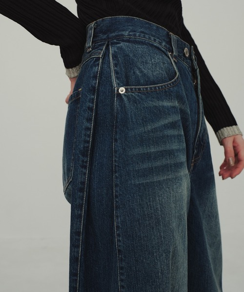 CITY TOKYO(シティトウキョウ)の「Barrel Denim Pants/バレルデニムパンツ/ジーンズ(デニムパンツ・レディース・ブラック/ブルー・1/2/3)」の10枚目の写真