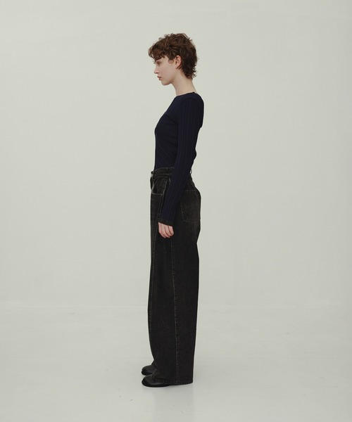 CITY TOKYO(シティトウキョウ)の「Barrel Denim Pants/バレルデニムパンツ/ジーンズ(デニムパンツ・レディース・ブラック/ブルー・1/2/3)」の5枚目の写真