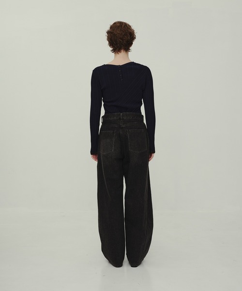 CITY TOKYO(シティトウキョウ)の「Barrel Denim Pants/バレルデニムパンツ/ジーンズ(デニムパンツ・レディース・ブラック/ブルー・1/2/3)」の6枚目の写真