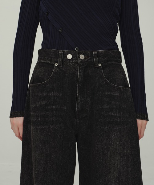CITY TOKYO(シティトウキョウ)の「Barrel Denim Pants/バレルデニムパンツ/ジーンズ(デニムパンツ・レディース・ブラック/ブルー・1/2/3)」の7枚目の写真