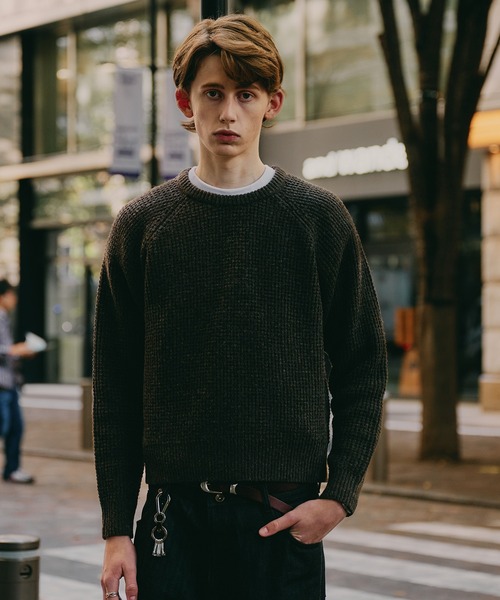 Regen Glanz（レーゲングランツ）の「waffle like raglan knit
