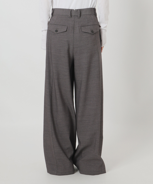 IENA LA BOUCLE（イエナラブークル）の「IENA LA BOUCLE サイロウーステッドツイルタックパンツ（スラックス・レディース・ライトグレー/キャメル・34/36/38/40）」の19枚目の写真