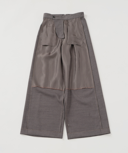 IENA LA BOUCLE（イエナラブークル）の「IENA LA BOUCLE サイロウーステッドツイルタックパンツ（スラックス・レディース・ライトグレー/キャメル・34/36/38/40）」の9枚目の写真
