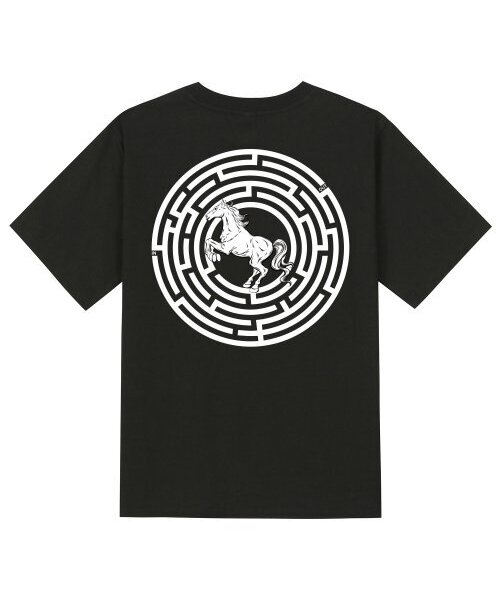 KAN6312(カン6312)の「KTB0038 サークルミロ 半袖Tシャツ - ブラック(Tシャツ/カットソー・メンズ・その他・LARGE/MEDIUM/SMALL/X-LARGE)」の1枚目の写真