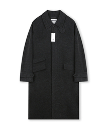 BESLOW（ビースロー）の「OVERSIZED TEXTURED CASHMERE BALMACAAN COAT MELANGE CHARCOAL（チェスターコート）」