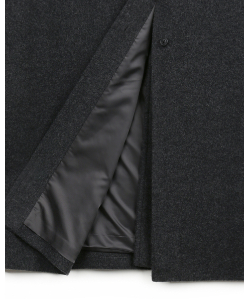 BESLOW(ビースロー)の「OVERSIZED TEXTURED CASHMERE BALMACAAN COAT MELANGE CHARCOAL(チェスターコート・メンズ・その他・SMALL/MEDIUM/LARGE/X-LARGE/X-SMALL)」の11枚目の写真