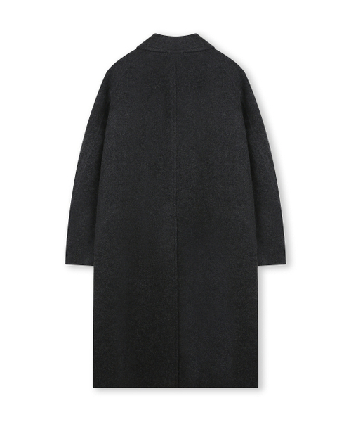 BESLOW(ビースロー)の「OVERSIZED TEXTURED CASHMERE BALMACAAN COAT MELANGE CHARCOAL(チェスターコート・メンズ・その他・SMALL/MEDIUM/LARGE/X-LARGE/X-SMALL)」の3枚目の写真
