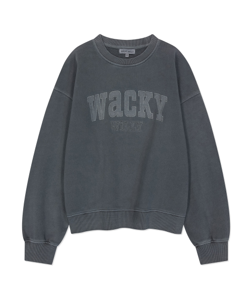 Wacky WiLLy(ワッキーウィリー)の「ウィメンズセミオーバーフィットピグメントマンツーマン グレー(スウェット・レディース・その他・F)」の1枚目の写真
