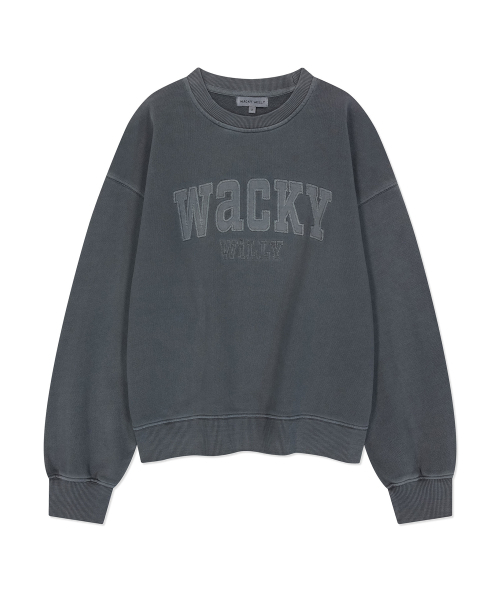 Wacky WiLLy(ワッキーウィリー)の「ウィメンズセミオーバーフィットピグメントマンツーマン グレー(スウェット・レディース・その他・F)」の2枚目の写真