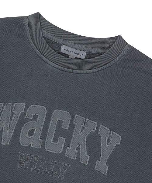 Wacky WiLLy(ワッキーウィリー)の「ウィメンズセミオーバーフィットピグメントマンツーマン グレー(スウェット・レディース・その他・F)」の4枚目の写真