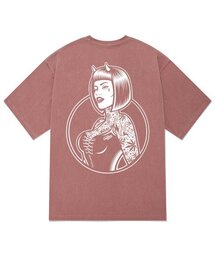 KTPP0186 テッドマン ピグメント 半袖Tシャツ - ピンク