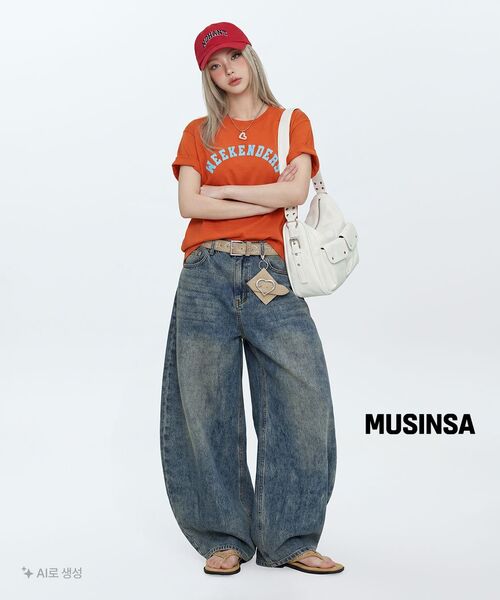 KICHUL(キチョル)の「BALLOON FIT DENIM PANTS (BROWN TIN WASHED)(デニムパンツ・レディース・その他・LARGE/MEDIUM/SMALL/X-SMALL/XX-SMALL)」の8枚目の写真