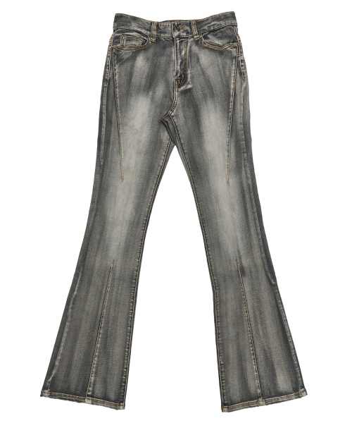 SCHISM INDUCING(スキズムインデューシング)の「DARTS BOOTCUT JEANS GREY(デニムパンツ・レディース・その他・SMALL/MEDIUM)」の12枚目の写真